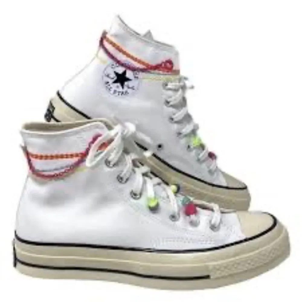 Converse Chuck Taylor 70 Women's White Canvas Egret High Tops‎ Sz 7.5